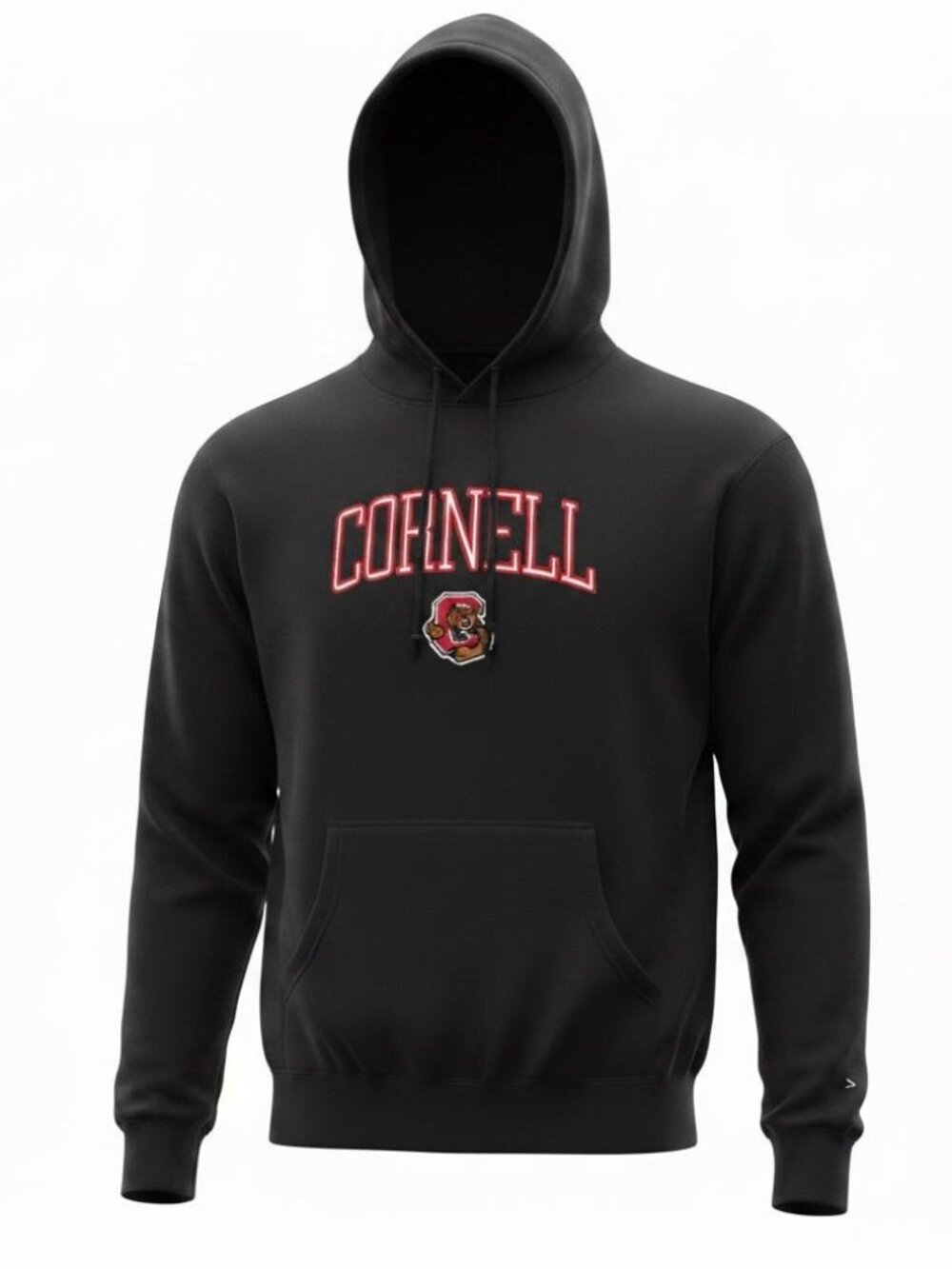 NWT Blue 84 Cornell Big Red Hoodie Black Embroidered Bear Logo Men's Large
